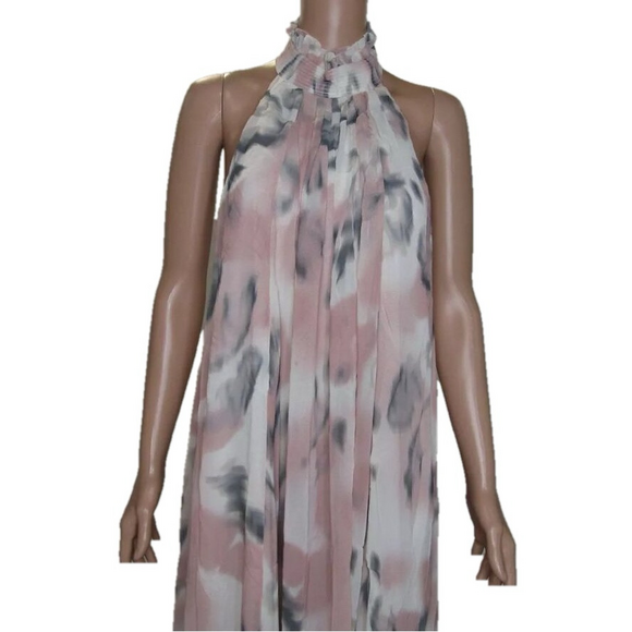 NEW MAEVE ANTHROPOLOGIE Womens The Somerset Chiffon Maxi Dress Halter - Picture 2 of 14